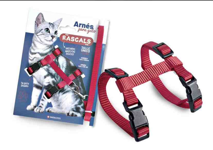 PRE111 RASCALS  PRETAL CON CORREA PARA GATO ROJO